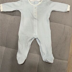 Sky Blue Baby Footie Pajamas